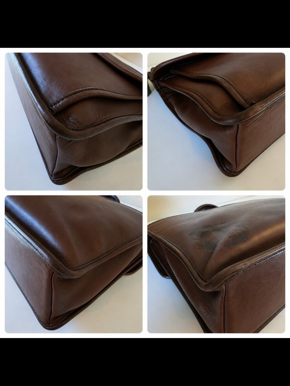 Vintage Coach Beekman Mahagony Briefcase Messenger Laptop Bag USA 1997 - Picture 15 of 16